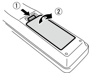 DENON DCD-720 - Insertion des piles - 1