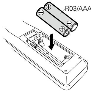DENON DCD-720 - Insertion des piles - 2