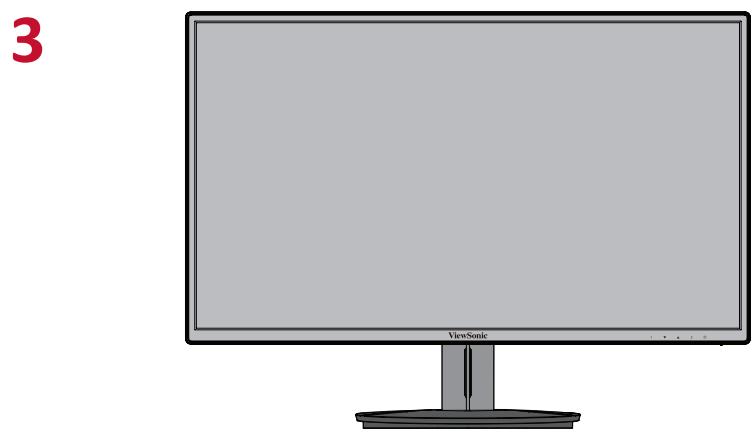 VIEWSONIC EcranVA2718-SH - Installation du socle - 3