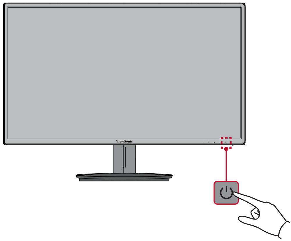 VIEWSONIC EcranVA2718-SH - Allumer et éteindre l'appareil - 1