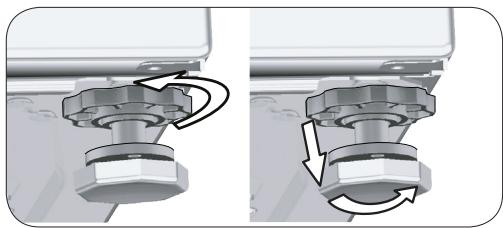 BEKO HTE7614YBST - Réglage des pieds - 1