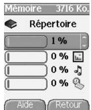 SAGEM myX-5.2 - Menu repertoire - 2