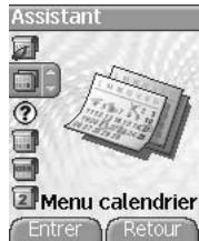SAGEM myX-5.2 - Menu calendrier - 1