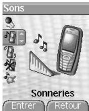 SAGEM myX-5.2 - Volume et sonnerie - 1