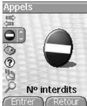 SAGEM myX-5.2 - Numeros interdits - 1