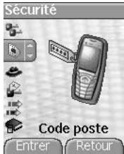 SAGEM myX-5.2 - Code poste - 1