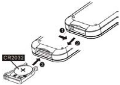 CGV DR30IcObIc - Inséorer les piles dans la télécommande - 1
