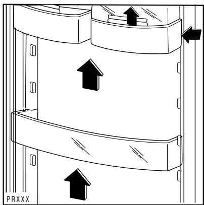 DE DIETRICH DRP 329 JE1 - Positionnement des balconnets de la contre-porte - 2