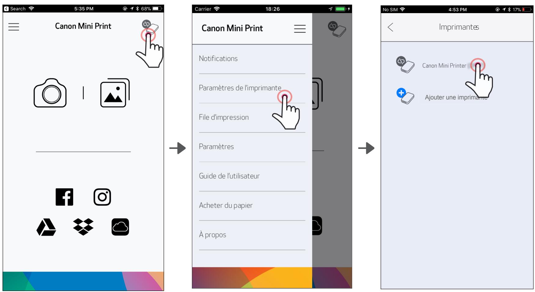 CANON Zoemini - Connection sous Android - 19