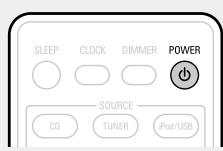 DENON D-M39 SCPW - Appuyez sur POWER. - 1