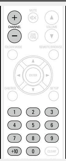 DENON D-M39 SCPW - Écoute de stations préréglées - 1