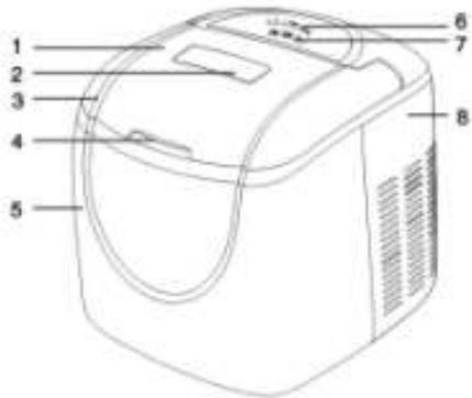 SUNWAVE MAGL-B18 12 GLACONS - PIECES DE LA MACHINE A GLACE - 1