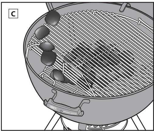 WEBER E-57350 - G Poignées incurvées de grille de cuisson - 3
