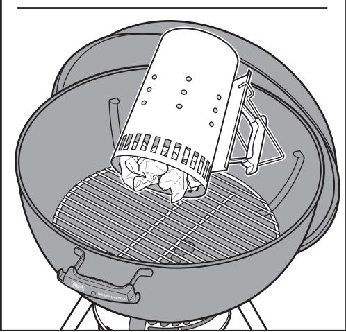 WEBER E-57350 - Allumer le charbon sans cheminé d'allumage - 2