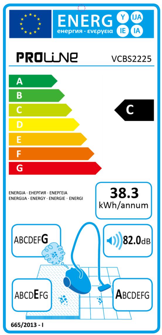 PROLINE VCBS2225 - SPÉCIFICATIONS - 1
