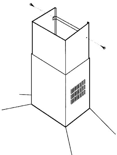 FAURE CHD621W - Pour installer la cheminée en version évacuation - 5
