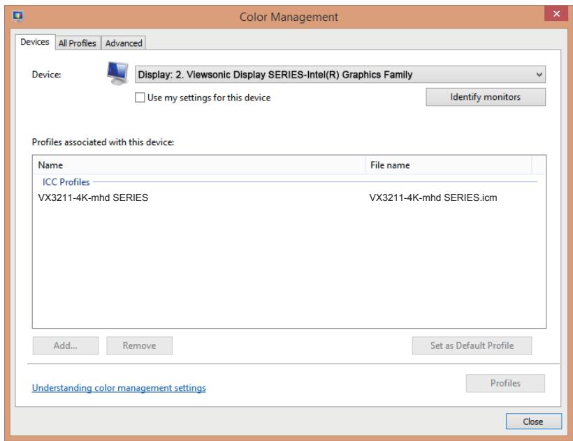 VIEWSONIC VX3211-MH - 2-6. Installation du pilote (configuration windows 10) - 1