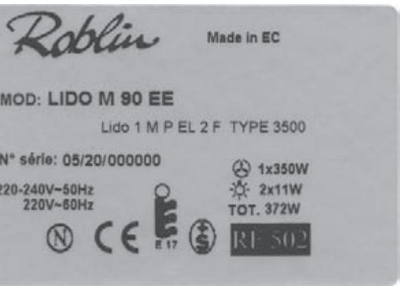 ROBLIN LIDO/2 900 INOX - REMARQUES - 48