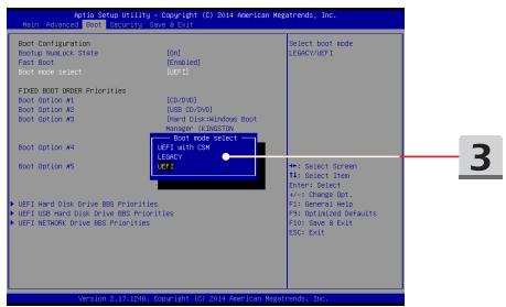 MSIPC portableGP75/I7/16/12/1660 - Comment sélectionner le mode de démarrage dans le BIOS - 1