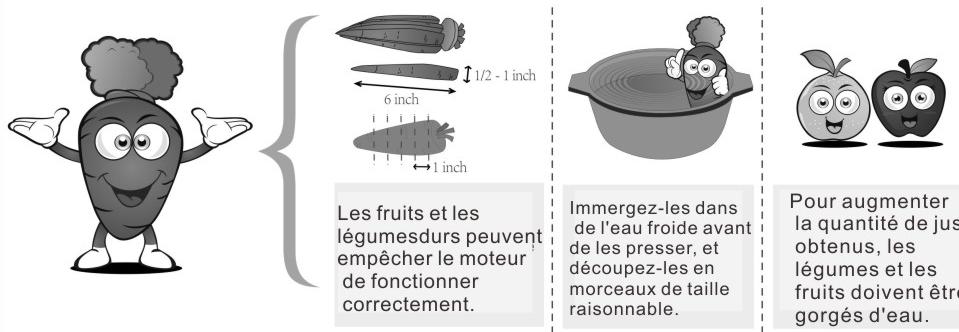 FAGOR FG753 - Fruits et légumes durs (ex: carottes, pommes de terre, betteraves et épinards): - 1