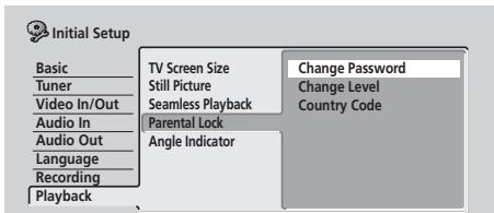 PIONEER DVR720H - Sélectionnez 'Change Password'. - 1