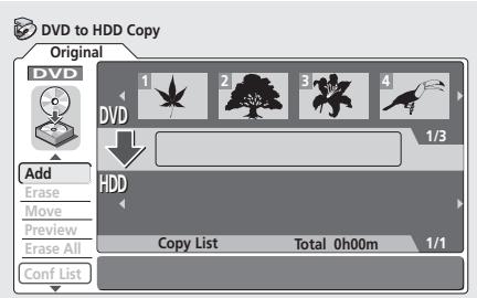 PIONEER DVR720H - Sélectionnez 'DVD → HDD'. - 1