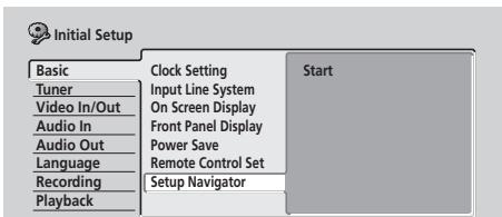 PIONEER DVR720H - Setup Navigator - 1