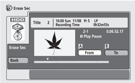 PIONEER DVR720H - Erase Section (Erase Sec) - 1