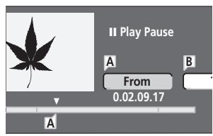 PIONEER DVR720H - Utilisez les commandes de lecture (>, II, <, >, etc.) pour localiser le début de la section à effacer, puis (tandis que 'From' est mis en valeur) appuyez sur ENTER. - 1