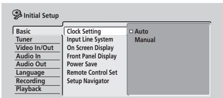 PIONEER DVR720H - Clock Setting - 1