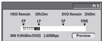 PIONEER DVR720H - Sélectionnez 'On (go to setup)' pour afficher la page de définition de l'enregistrement manuel. - 1