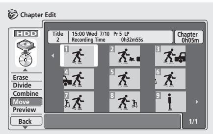 PIONEER DVR720H - Chapter Edit: Move - 1