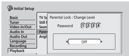 PIONEER DVR720H - Utilisez les touches numéroétées pour taper le mot de passer, puis appuyez sur la touche ENTER. - 2