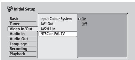 PIONEER DVR720H - NTSC on PAL TV - 1