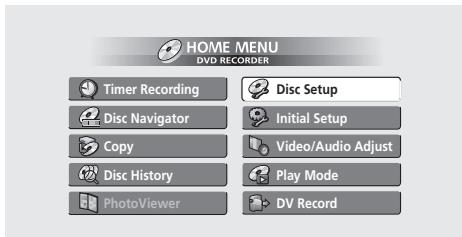 PIONEER DVR720H - Menu Disc Setup - 1