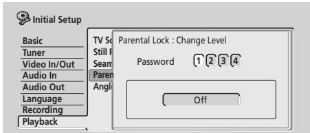 PIONEER DVR720H - Utilisez les touches numéroétées pour taper le mot de passer, puis appuyez sur la touche ENTER. - 1