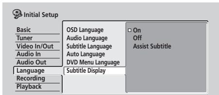 PIONEER DVR720H - Subtitle Display - 1
