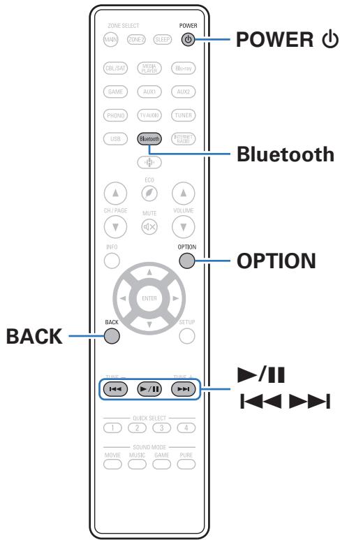 DENON AVR-X1700H - Écouter de la musique sur un périphérique Bluetooth - 1