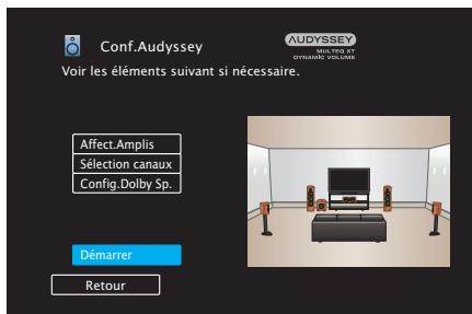 DENON AVR-X1700H - Sélectionnez "Démarrer" et appuyez ensuite sur ENTER. - 1
