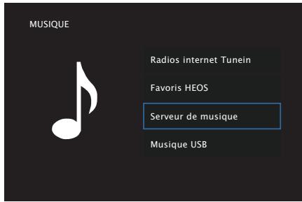 DENON AVR-X1700H - Lecture de fichiers stockés sur un ordinateur ou un stockage NAS - 1
