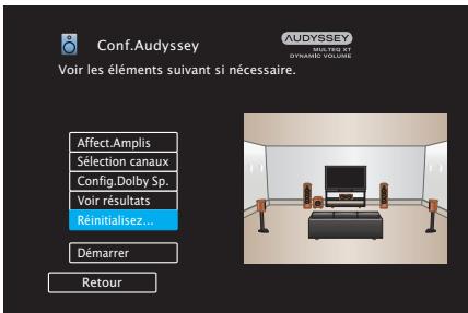 DENON AVR-X1700H - Retour aux réglages “Conf. Audyssey®” - 1
