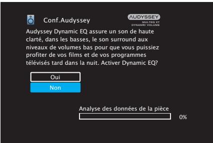 DENON AVR-X1700H - Effectuez le paramétrage de Audyssey Dynamic EQ® et Audyssey Dynamic Volume®. - 1