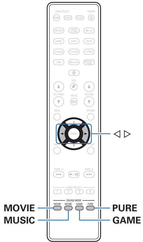 DENON AVR-X1700H - Sélection d'un mode d'écoute - 1