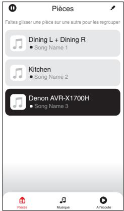DENON AVR-X1700H - ■ Sélectionner une piece/un dispositif - 2
