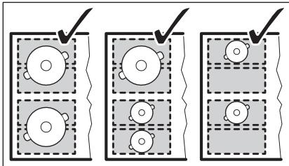 ELECTROLUX EIV64453 - Diamètre et position de l'ustensile de cuisine - 6