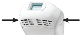 REMINGTON iLIGHT iPL 6780cob - Boutons de déblocage de l'accessoire - 1