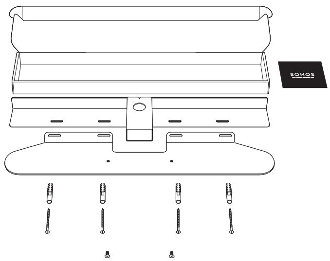 SONOS barre_de_sonvertigo_sub_black - Contenu du kit de fixation - 1