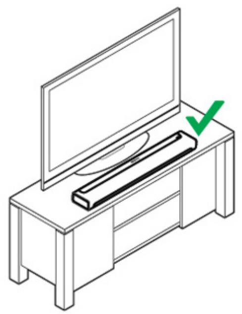 SONOS barre_de_sonvertigo_sub_black - Sur un meuble - 1