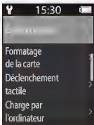 NIKON KeyMission 80 - Touchez sur une rubrique de menu. - 2