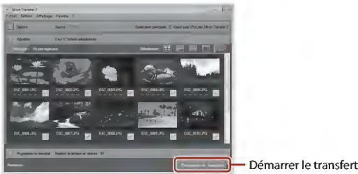 NIKON KeyMission 80 - Une fois que Nikon Transfer 2 a démarré, cliquez sur Demarrer le transfert. - 1
